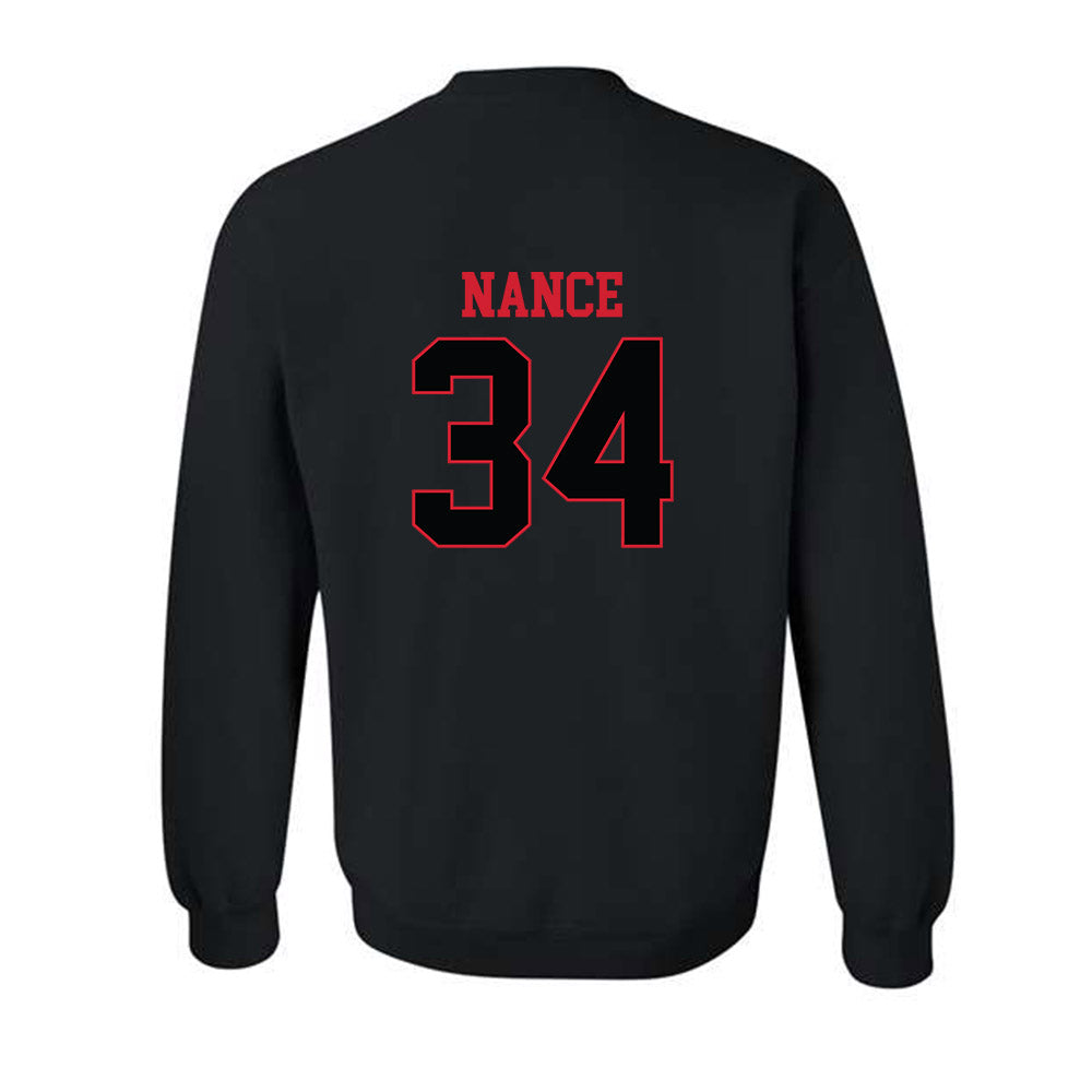 NC State - NCAA Baseball : Anderson Nance - Replica Shersey Crewneck Sweatshirt-1