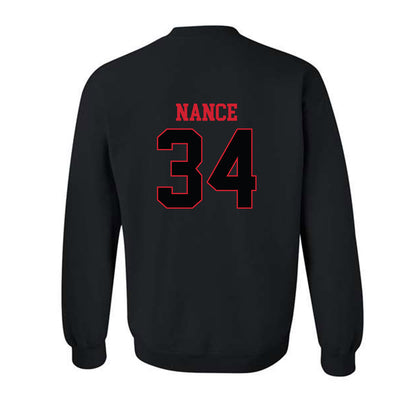 NC State - NCAA Baseball : Anderson Nance - Replica Shersey Crewneck Sweatshirt-1