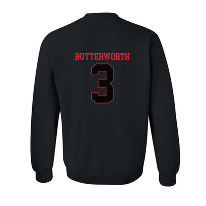 NC State - NCAA Baseball : Brandon Butterworth - Crewneck Sweatshirt Replica Shersey