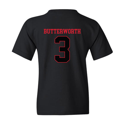 NC State - NCAA Baseball : Brandon Butterworth - Youth T-Shirt Replica Shersey