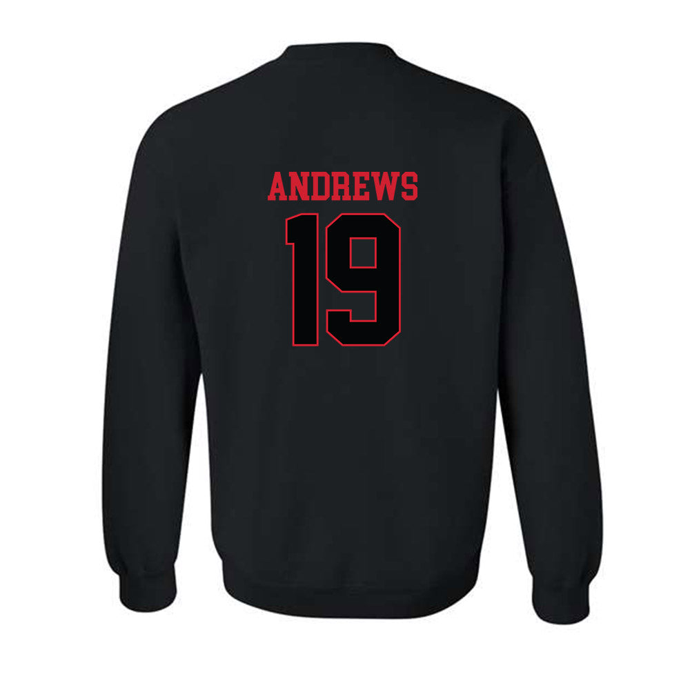 NC State - NCAA Baseball : Heath Andrews - Crewneck Sweatshirt Replica Shersey