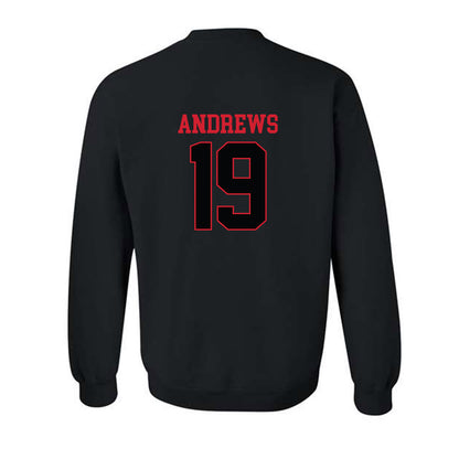 NC State - NCAA Baseball : Heath Andrews - Crewneck Sweatshirt Replica Shersey