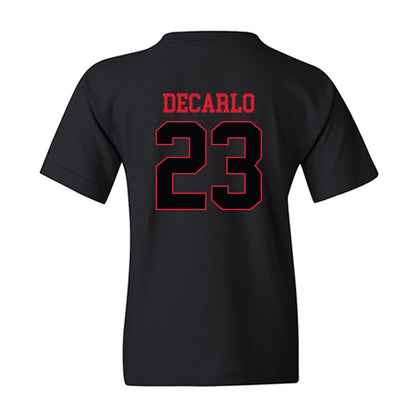 NC State - NCAA Baseball : Vincent DeCarlo - Replica Shersey Youth T-Shirt-1