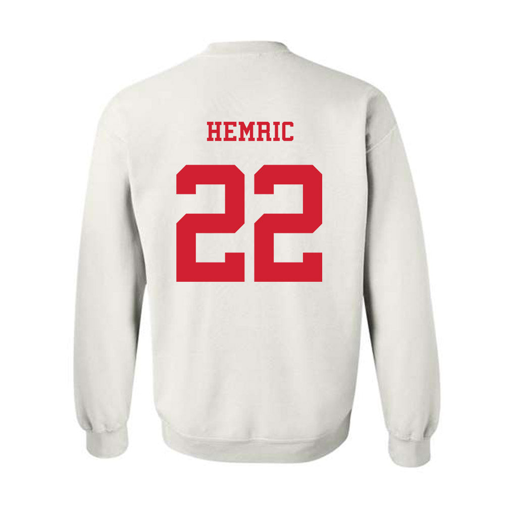 NC State - NCAA Baseball : Luke Hemric - Replica Shersey Crewneck Sweatshirt-1