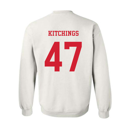 NC State - NCAA Baseball : Aiden Kitchings - Replica Shersey Crewneck Sweatshirt-1