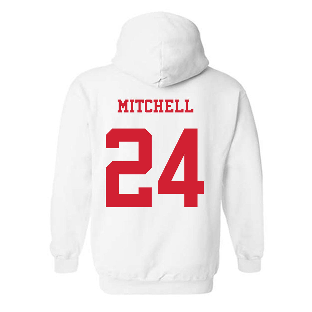 NC State - NCAA Baseball : Devin Mitchell - Replica Shersey Hooded Sweatshirt-1