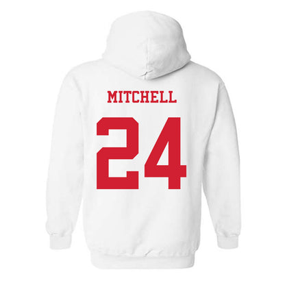 NC State - NCAA Baseball : Devin Mitchell - Replica Shersey Hooded Sweatshirt-1