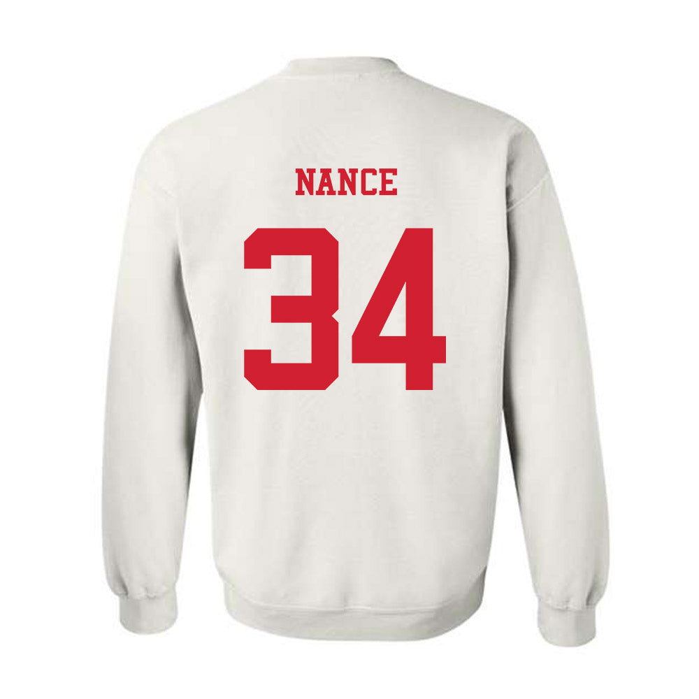 NC State - NCAA Baseball : Anderson Nance - Replica Shersey Crewneck Sweatshirt-1