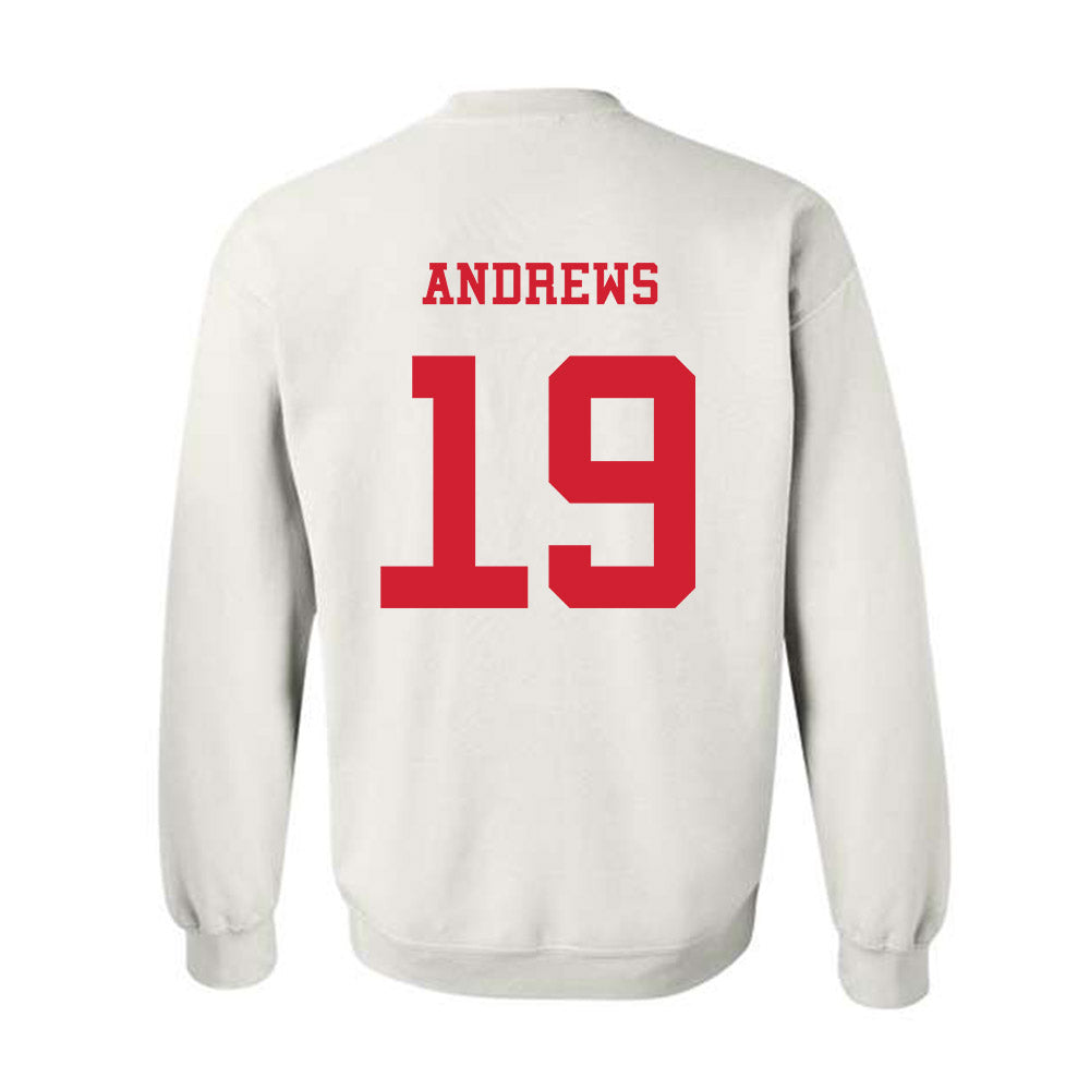 NC State - NCAA Baseball : Heath Andrews - Crewneck Sweatshirt Replica Shersey