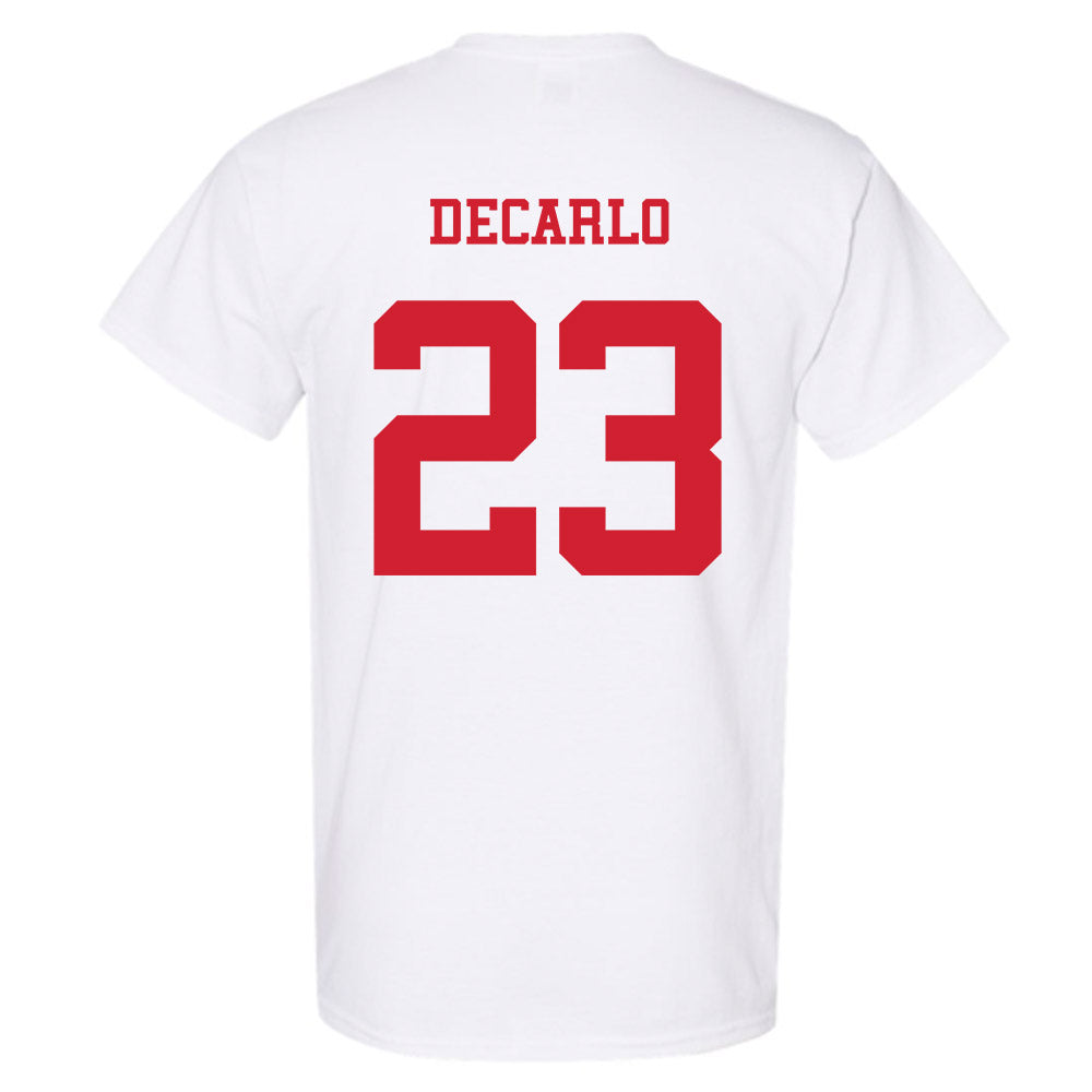 NC State - NCAA Baseball : Vincent DeCarlo - Replica Shersey T-Shirt-1