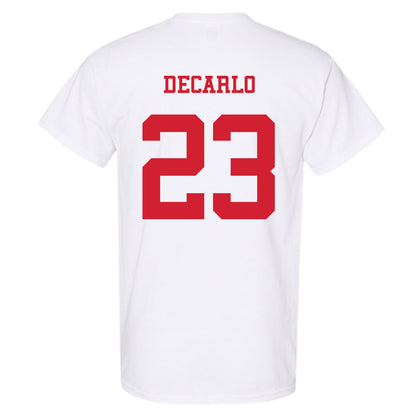 NC State - NCAA Baseball : Vincent DeCarlo - Replica Shersey T-Shirt-1