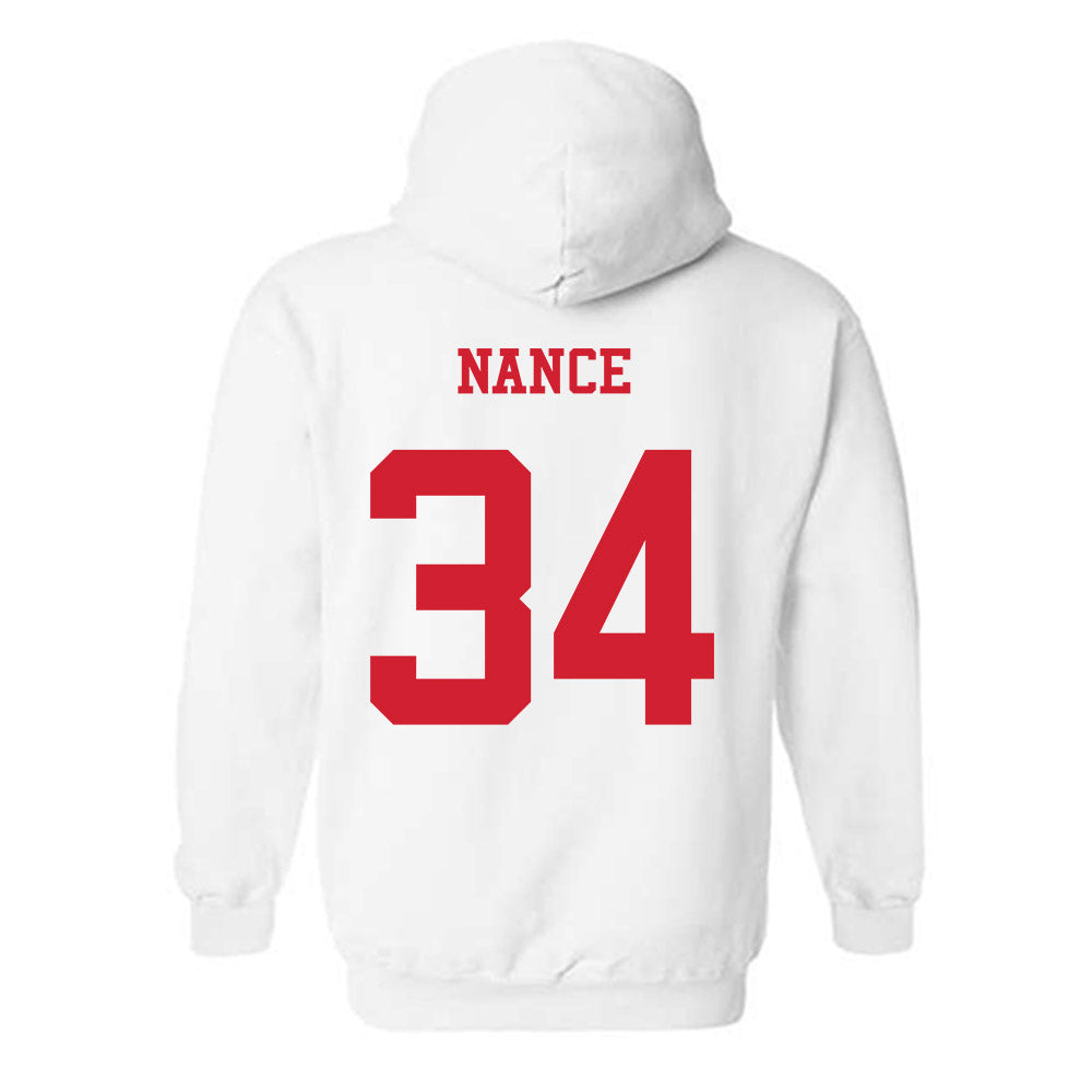 NC State - NCAA Baseball : Anderson Nance - Replica Shersey Hooded Sweatshirt-1