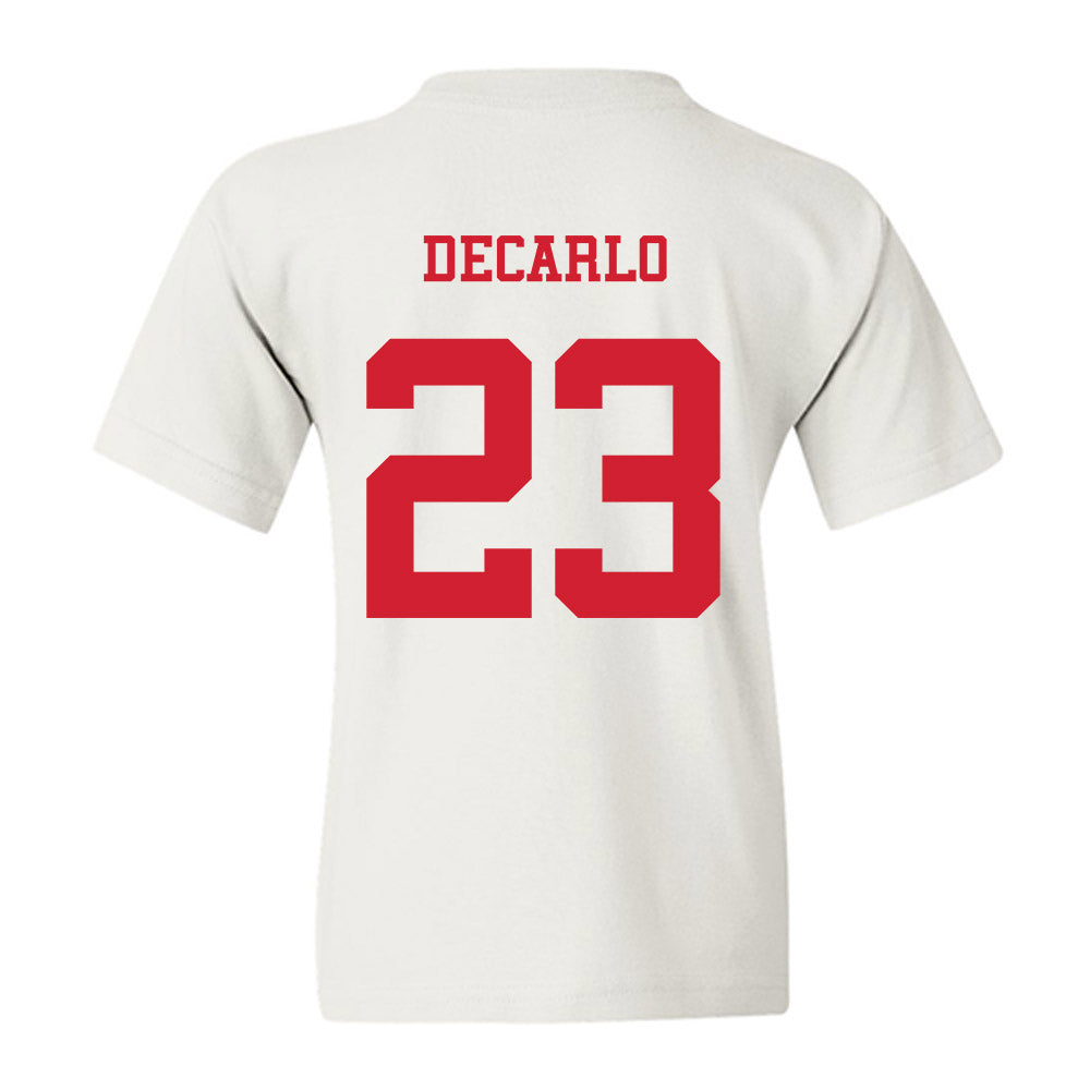 NC State - NCAA Baseball : Vincent DeCarlo - Replica Shersey Youth T-Shirt-1