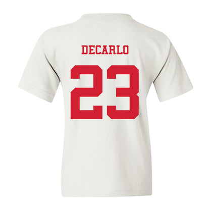 NC State - NCAA Baseball : Vincent DeCarlo - Replica Shersey Youth T-Shirt-1