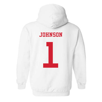 NC State - NCAA Baseball : Rett Johnson - Replica Shersey Hooded Sweatshirt-1