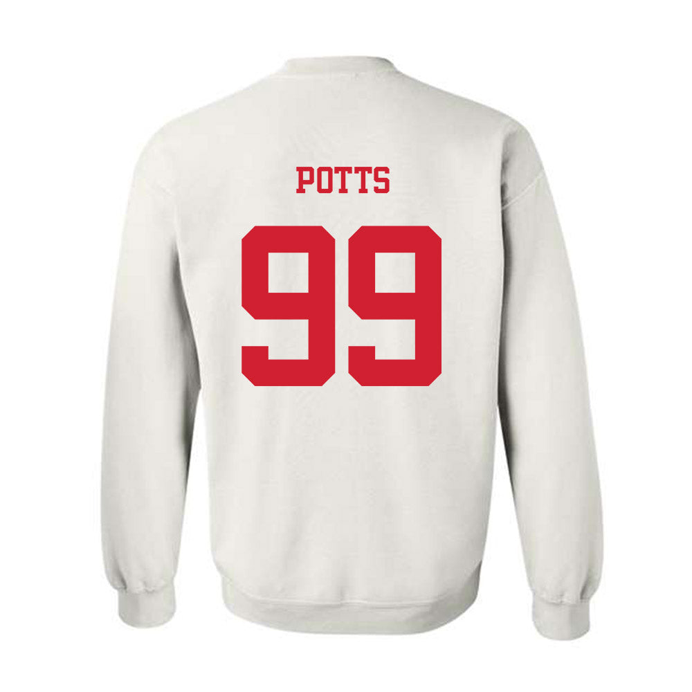 NC State - NCAA Baseball : Tristan Potts - Replica Shersey Crewneck Sweatshirt