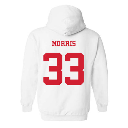 NC State - NCAA Baseball : Kaden Morris - Replica Shersey Hooded Sweatshirt