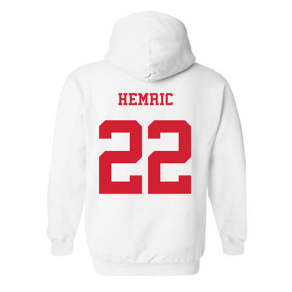 NC State - NCAA Baseball : Luke Hemric - Replica Shersey Hooded Sweatshirt-1