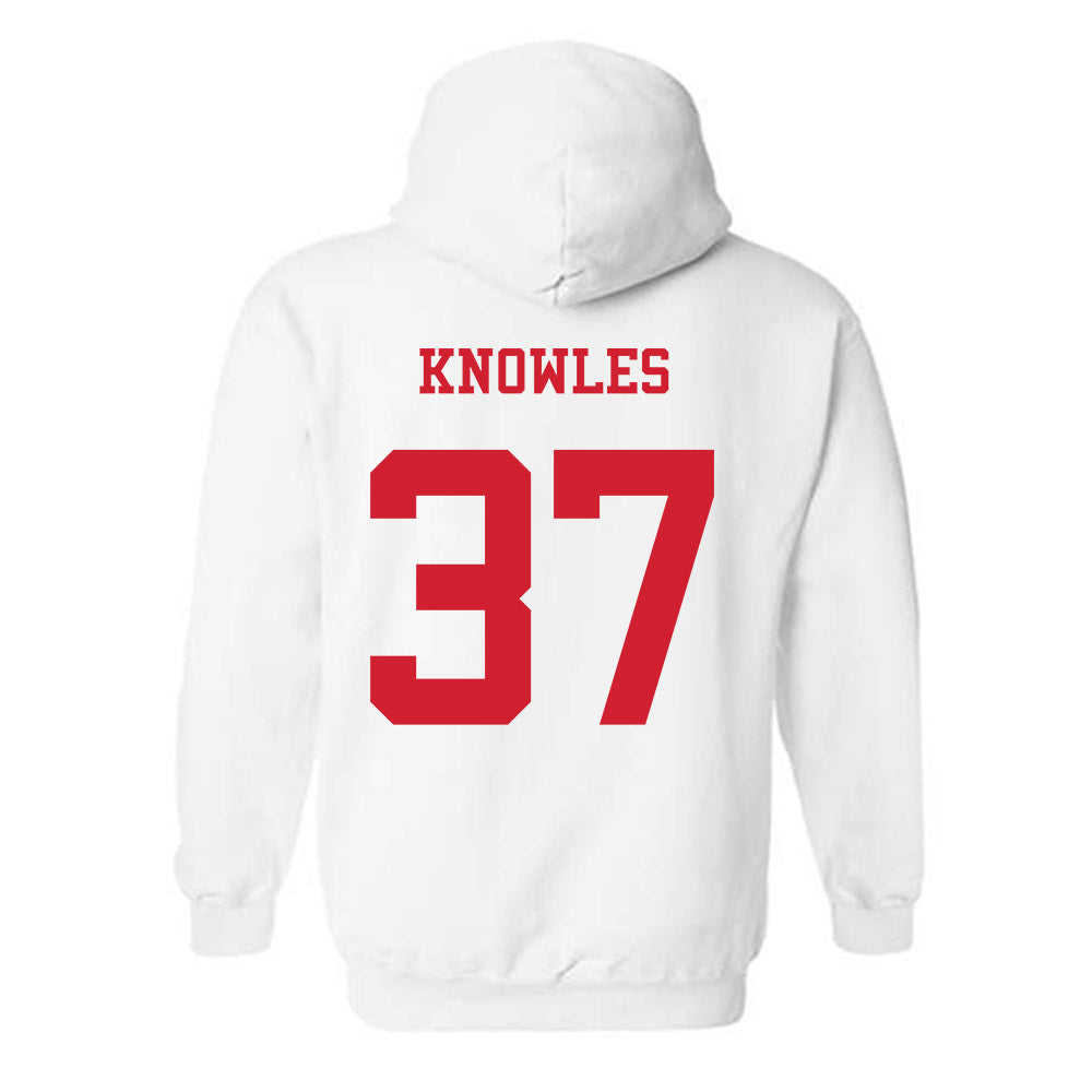 NC State - NCAA Baseball : Aden Knowles - Replica Shersey Hooded Sweatshirt