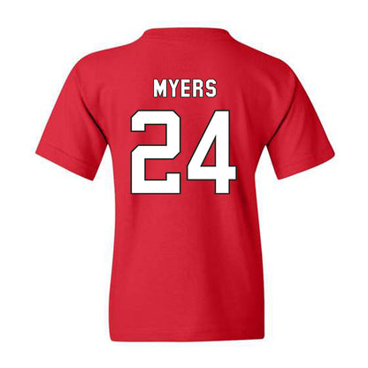 NC State - NCAA Football : Zack Myers - Youth T-Shirt