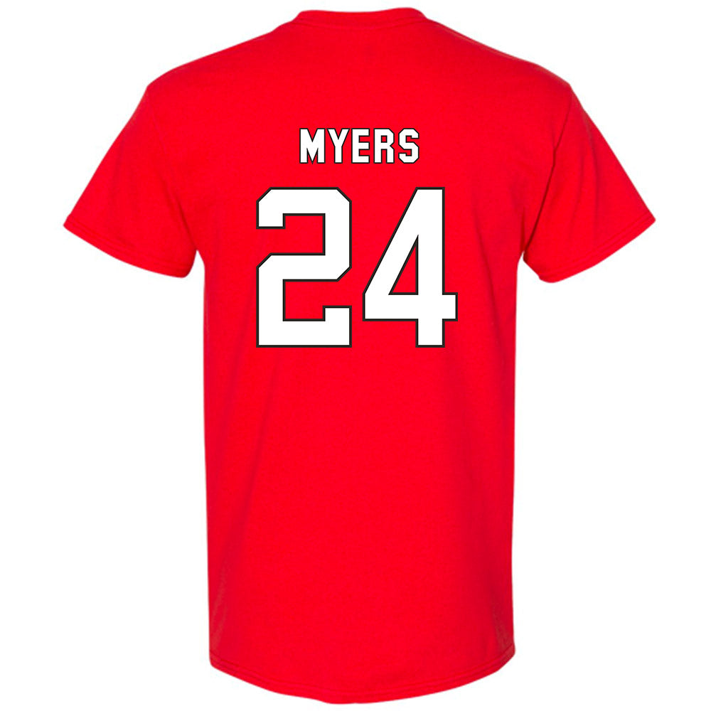NC State - NCAA Football : Zack Myers - T-Shirt