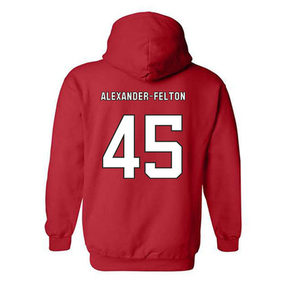 NC State - NCAA Football : Josh Alexander-Felton - Hooded Sweatshirt