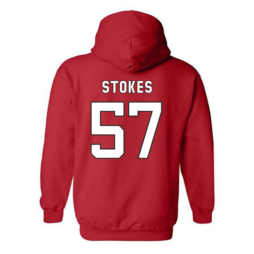 NC State - NCAA Football : Steven Stokes - Replica Shersey Hooded Sweatshirt-1
