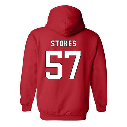 NC State - NCAA Football : Steven Stokes - Replica Shersey Hooded Sweatshirt-1