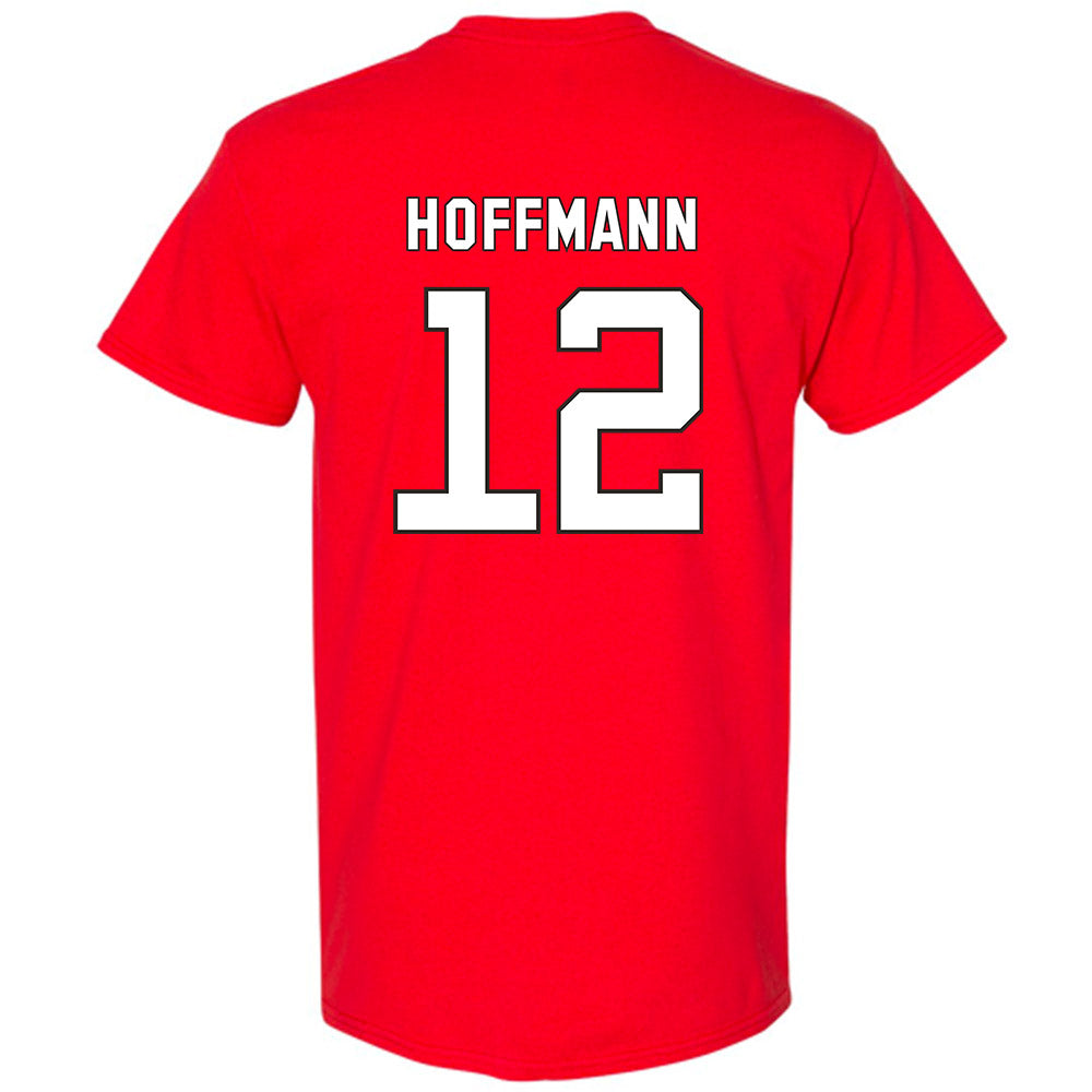 NC State - NCAA Football : teddy hoffmann - Replica Shersey T-Shirt-1
