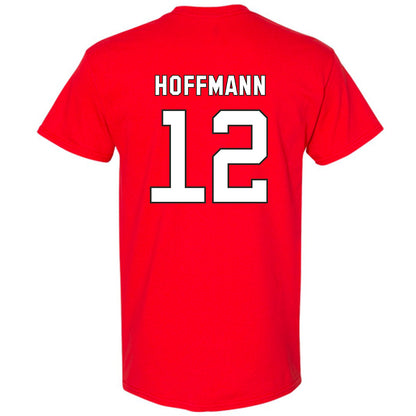 NC State - NCAA Football : teddy hoffmann - Replica Shersey T-Shirt-1