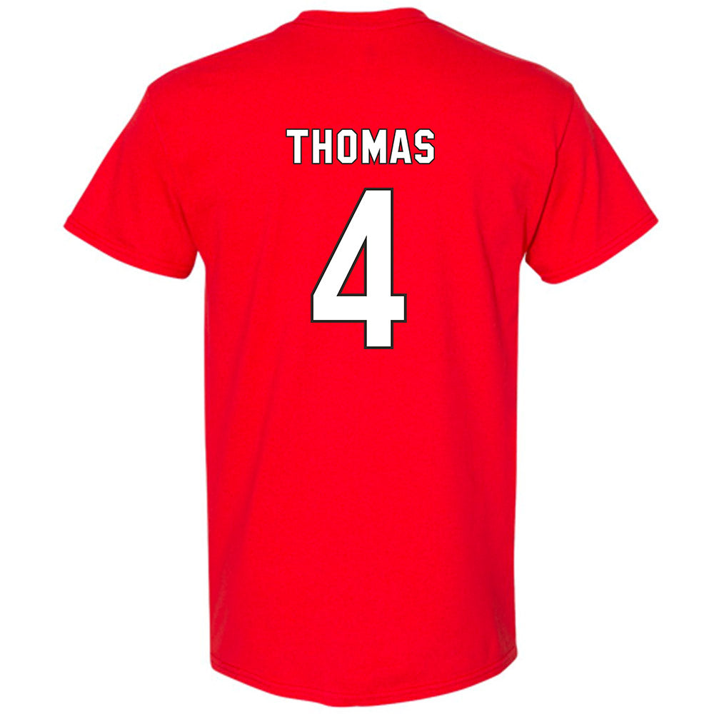 NC State - NCAA Football : Tra Thomas - Replica Shersey T-Shirt-1
