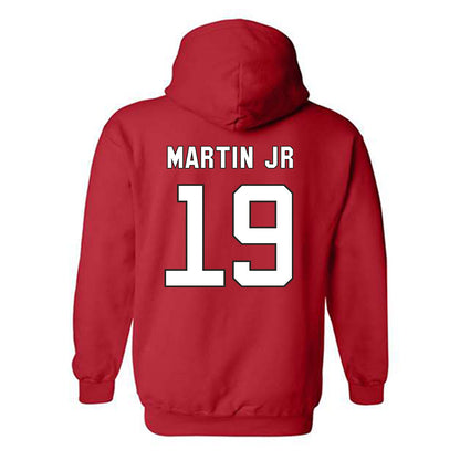NC State - NCAA Football : KJ Martin Jr - Replica Shersey Hooded Sweatshirt