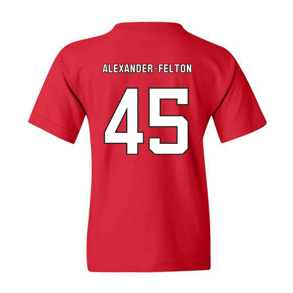 NC State - NCAA Football : Josh Alexander-Felton - Youth T-Shirt