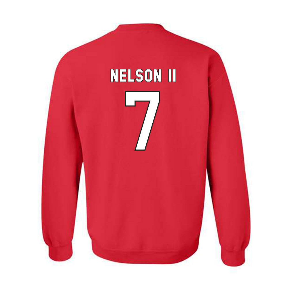NC State - NCAA Football : Brian Nelson II - Replica Shersey Crewneck Sweatshirt-1