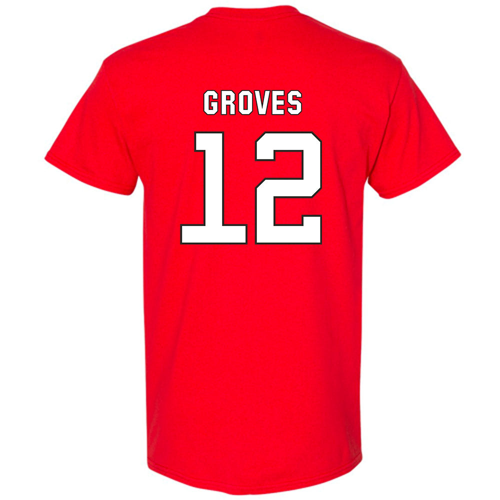 NC State - NCAA Football : Elijah Groves - Replica Shersey T-Shirt-1