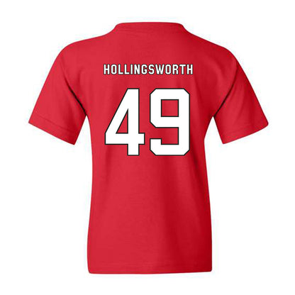 NC State - NCAA Football : Aiden Hollingsworth - Youth T-Shirt