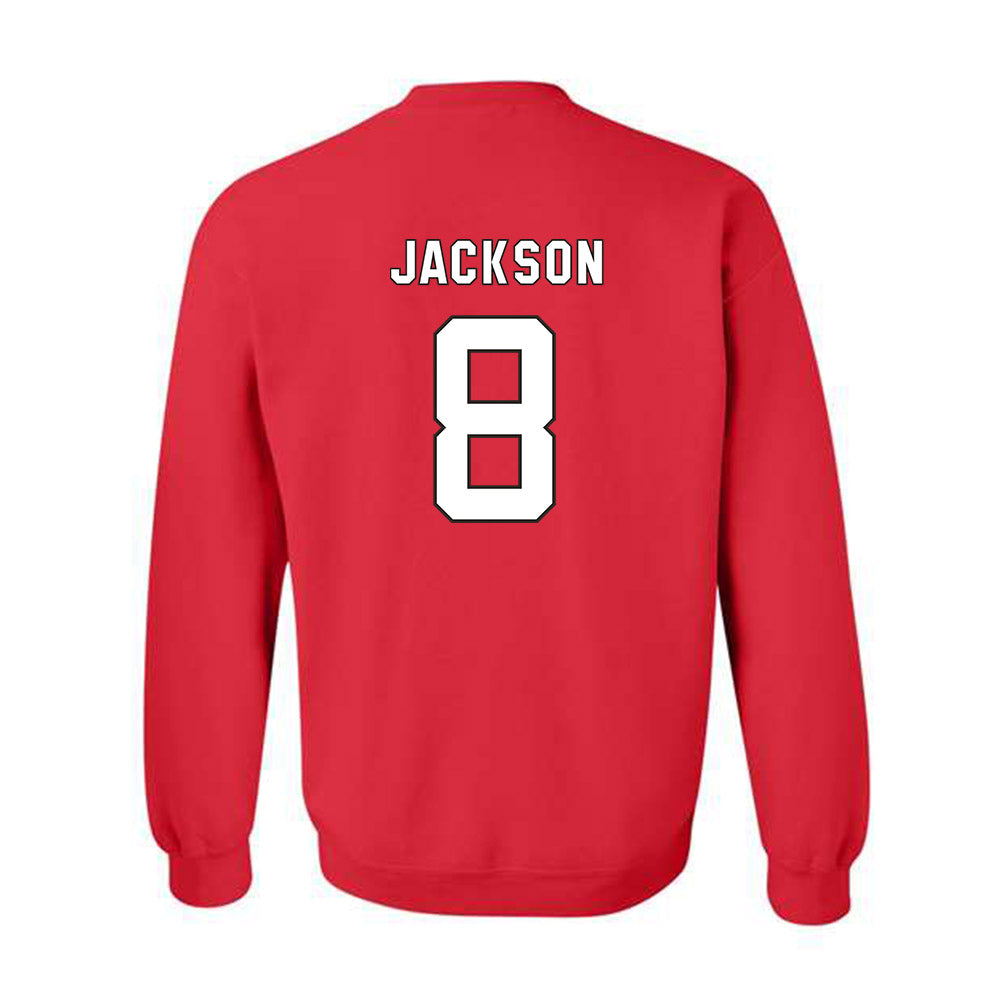 NC State - NCAA Football : Keenan Jackson - Replica Shersey Crewneck Sweatshirt-1