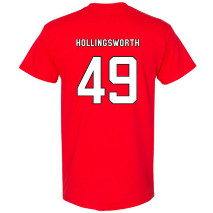 NC State - NCAA Football : Aiden Hollingsworth - T-Shirt
