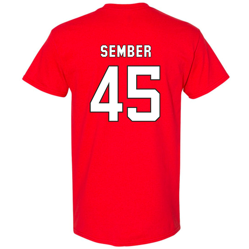 NC State - NCAA Football : Robert Sember - Replica Shersey T-Shirt-1