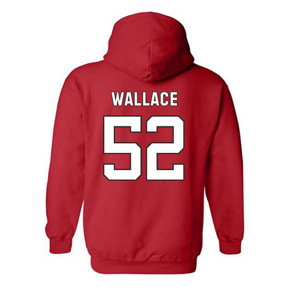 NC State - NCAA Football : Chazz Wallace - Replica Shersey Hooded Sweatshirt-1