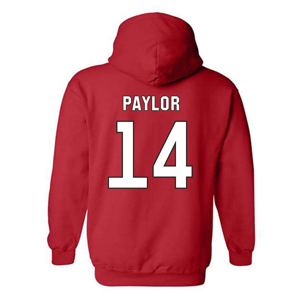 NC State - NCAA Football : Jonathan Paylor - Replica Shersey Hooded Sweatshirt-1