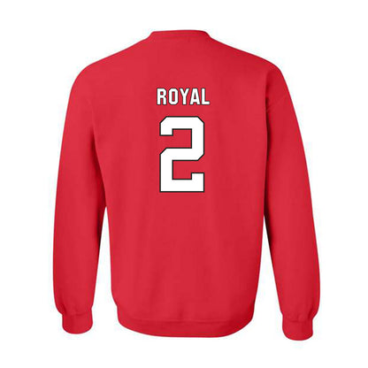 NC State - NCAA Football : Ronnie Royal - Replica Shersey Crewneck Sweatshirt-1