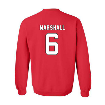 NC State - NCAA Football : Devon Marshall - Replica Shersey Crewneck Sweatshirt-1