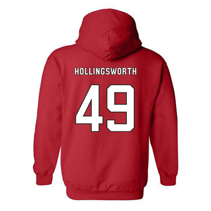 NC State - NCAA Football : Aiden Hollingsworth - Hooded Sweatshirt