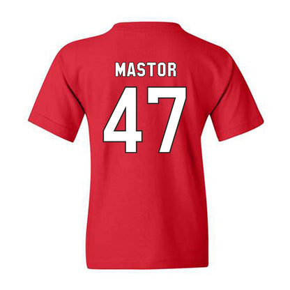 NC State - NCAA Football : Jackson Mastor - Replica Shersey Youth T-Shirt-1