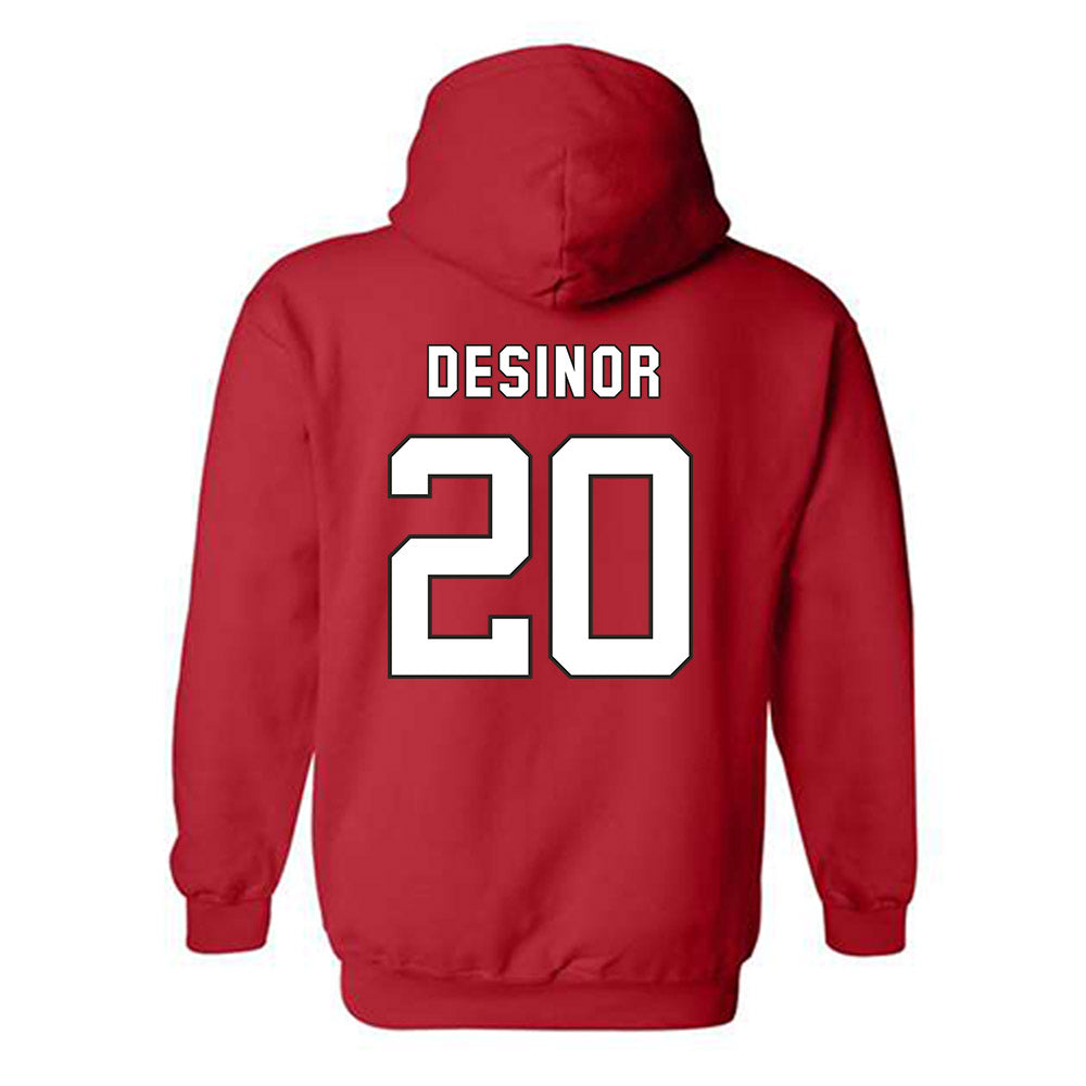NC State - NCAA Football : Deandre Desinor - Replica Shersey Hooded Sweatshirt-1