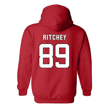 NC State - NCAA Football : Gus Ritchey - Replica Shersey Hooded Sweatshirt-1