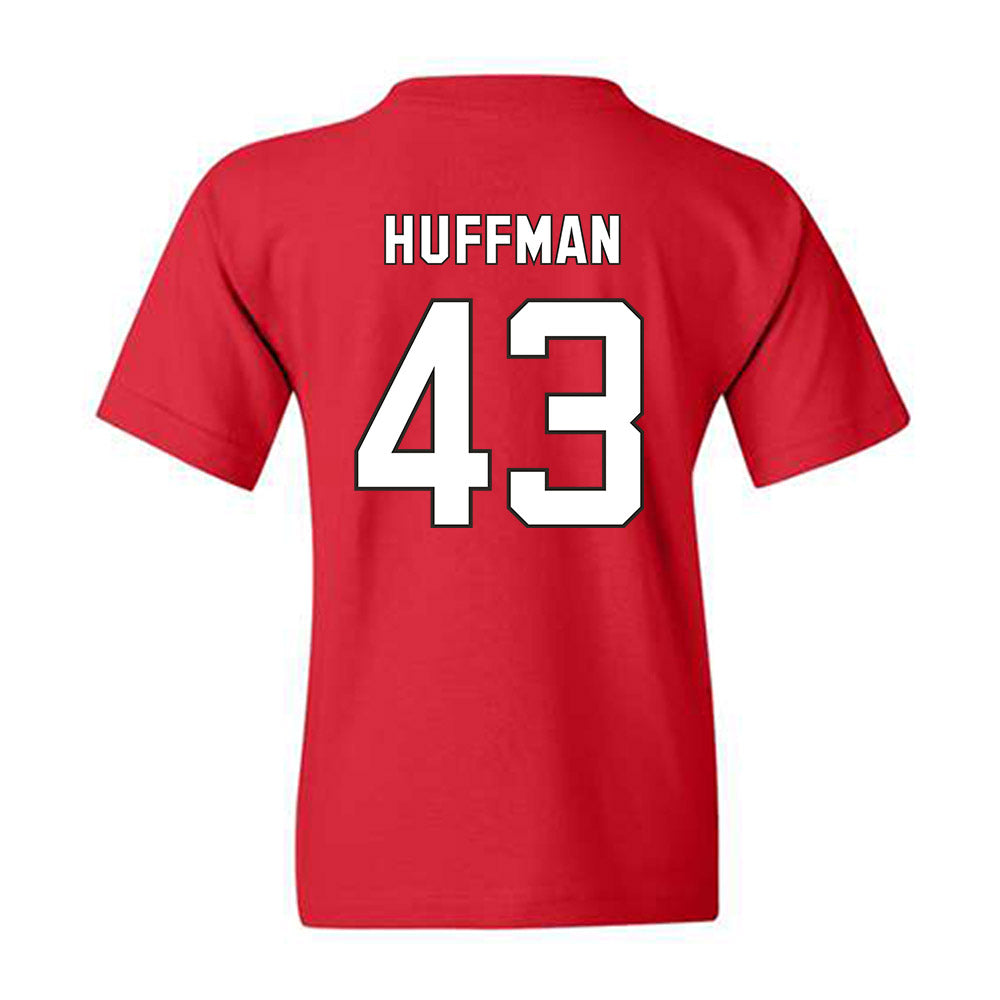 NC State - NCAA Football : Nathan Huffman - Replica Shersey Youth T-Shirt-1