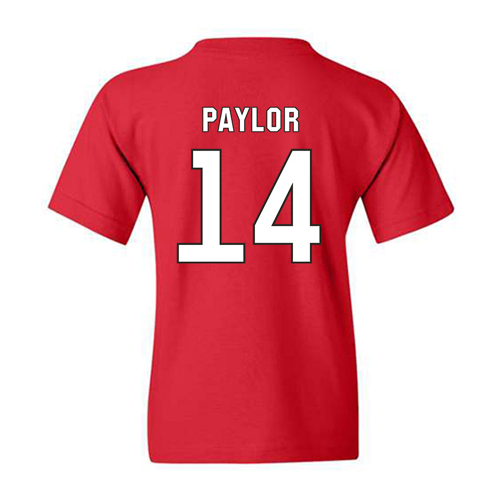 NC State - NCAA Football : Jonathan Paylor - Replica Shersey Youth T-Shirt-1