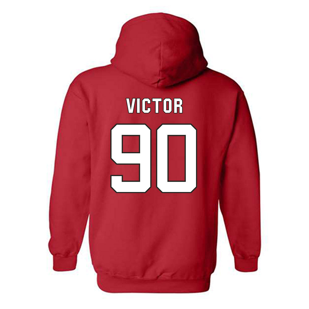 NC State - NCAA Football : Josiah Victor - Replica Shersey Hooded Sweatshirt-1